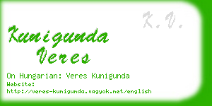 kunigunda veres business card